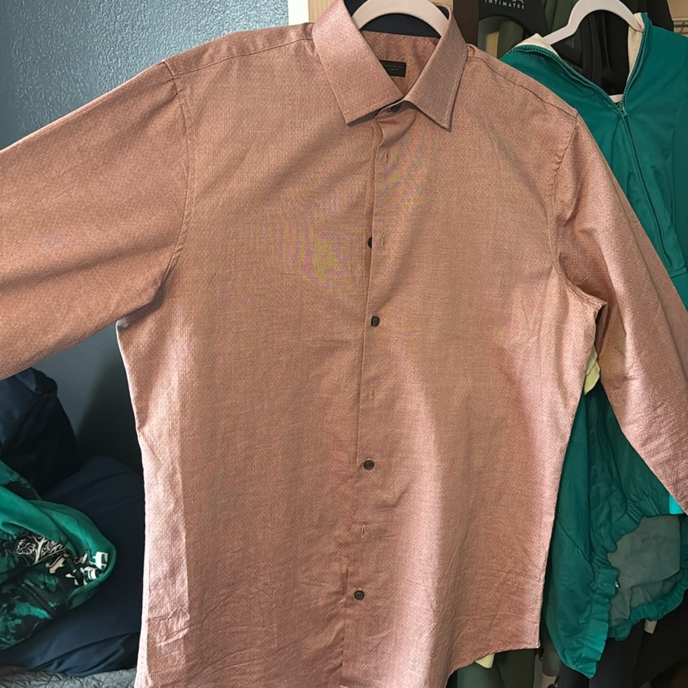 Salmon dress shirt